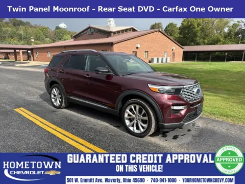 Red 2022 Ford Explorer Platinum for sale in Waverly, OH