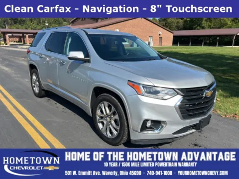 Silver 2021 Chevrolet Traverse Premier for sale in Waverly, OH
