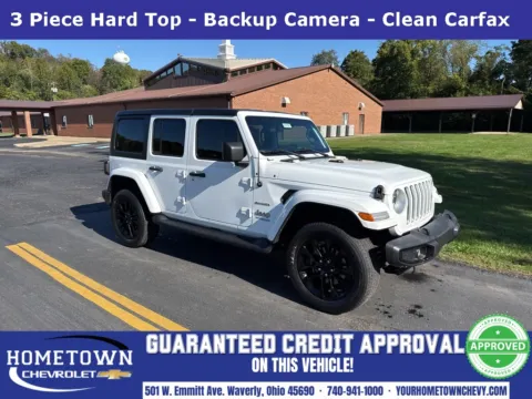White 2021 Jeep Wrangler Unlimited Sahara 4xe for sale in Waverly, OH