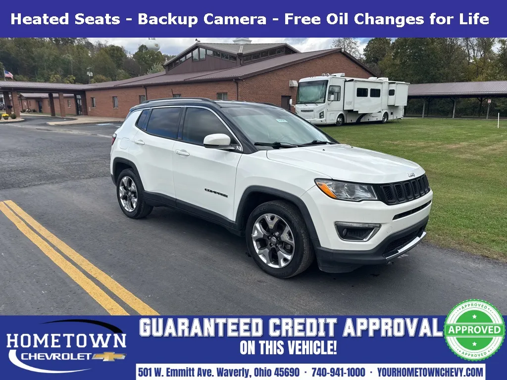 White 2020 Jeep Compass Limited for sale in Waverly, OH