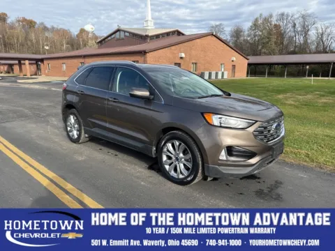Gray 2019 Ford Edge Titanium for sale in Waverly, OH