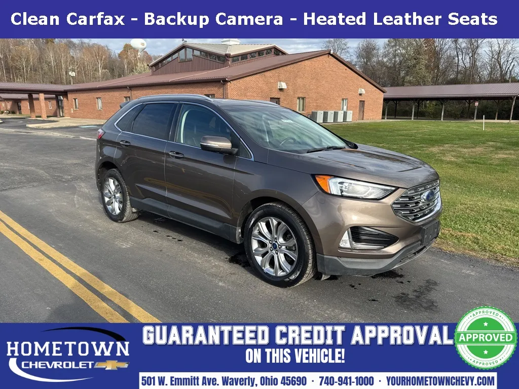 Gray 2019 Ford Edge Titanium for sale in Waverly, OH