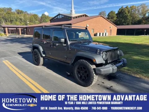 Gray 2017 Jeep Wrangler Unlimited Willys for sale in Waverly, OH