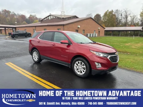 Red 2018 Chevrolet Equinox LT for sale in Waverly, OH
