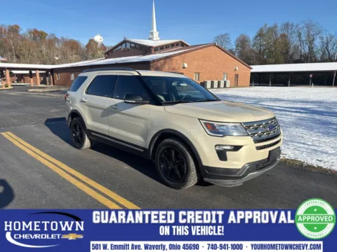 Beige 2018 Ford Explorer XLT for sale in Waverly, OH