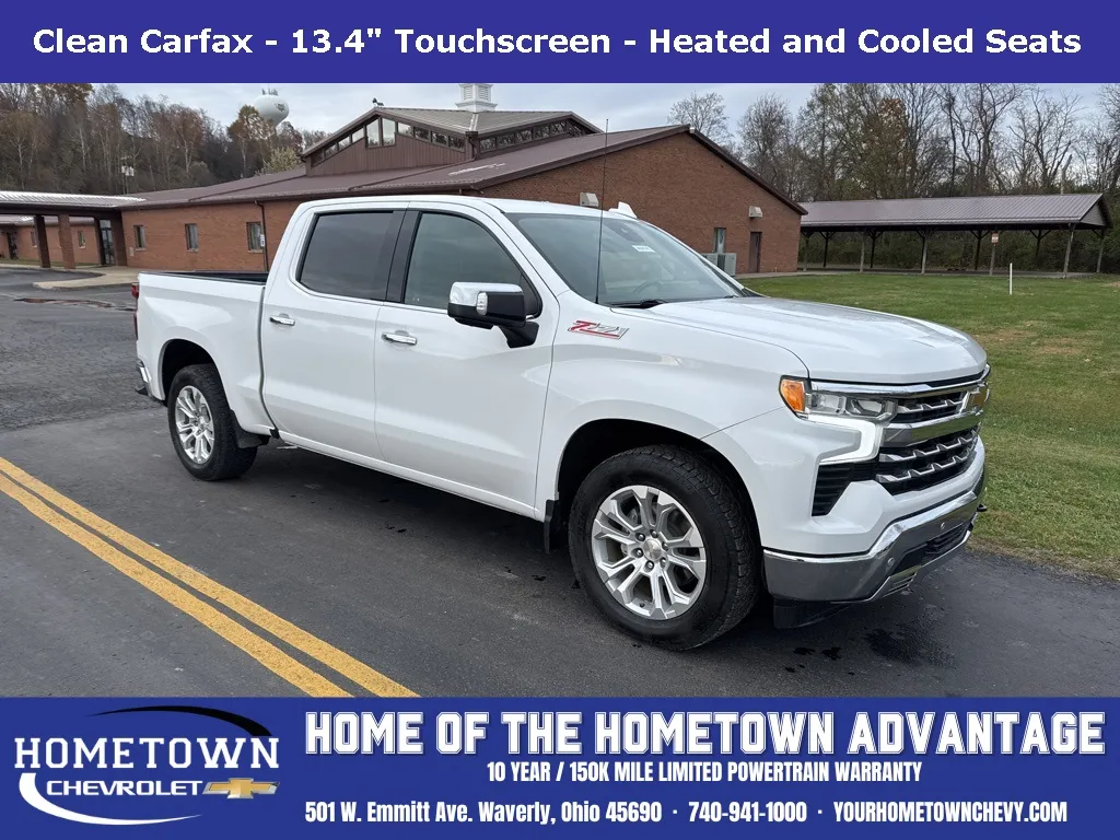 White 2023 Chevrolet Silverado 1500 LTZ for sale in Waverly, OH