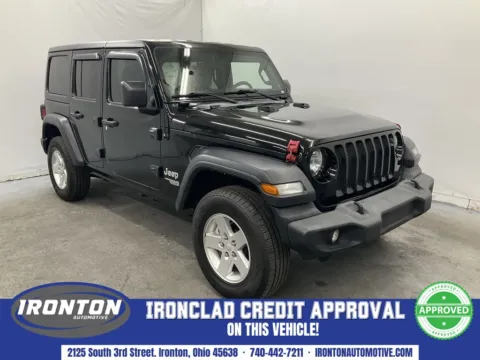 Black 2019 Jeep Wrangler Unlimited Sport for sale in Ironton, OH