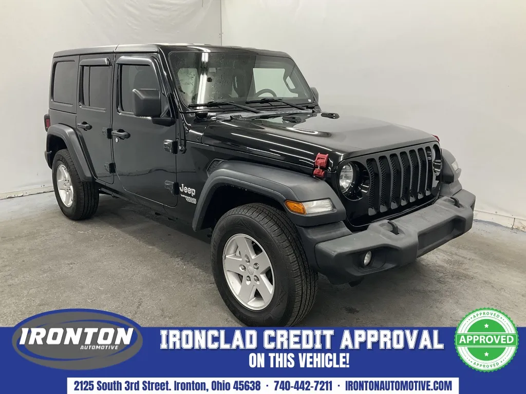 Black 2019 Jeep Wrangler Unlimited Sport for sale in Ironton, OH