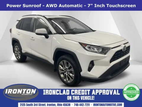 White 2019 Toyota RAV4 XLE Premium for sale in Ironton, OH