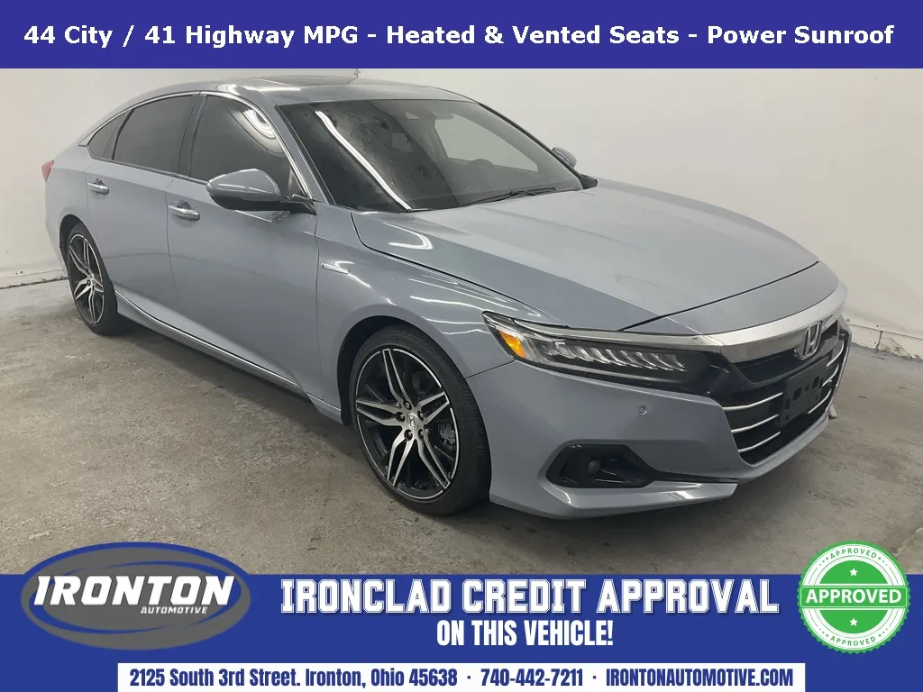 Black 2022 Honda Accord Hybrid Touring for sale in Ironton, OH