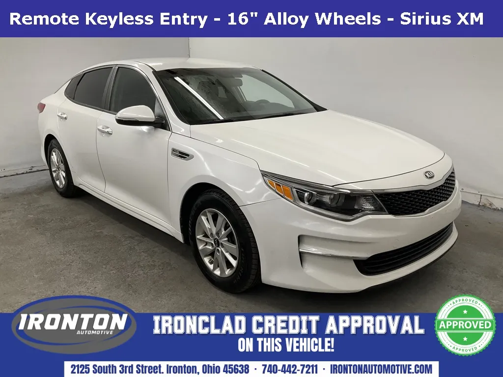 White 2016 Kia Optima LX for sale in Ironton, OH