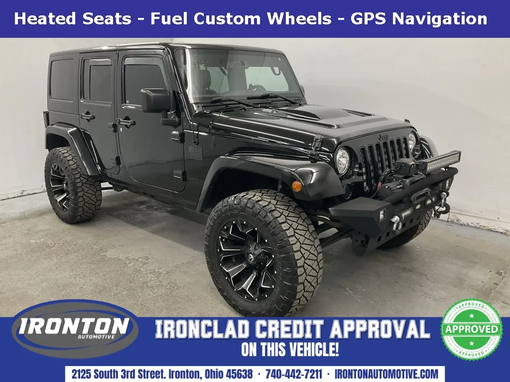 Black 2018 Jeep Wrangler JK Unlimited Altitude for sale in Ironton, OH