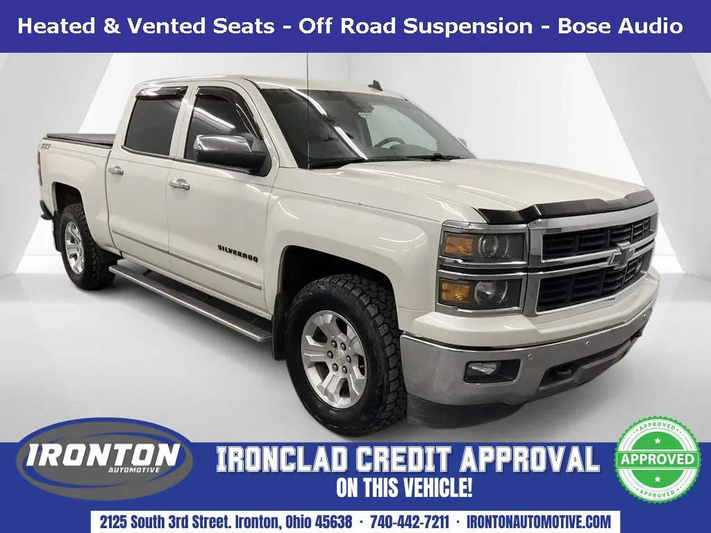 White 2014 Chevrolet Silverado 1500 LTZ for sale in Ironton, OH