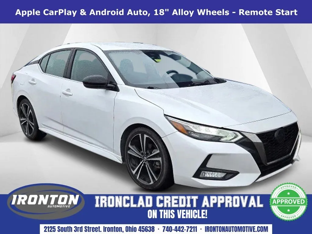 White 2021 Nissan Sentra SR for sale in Ironton, OH