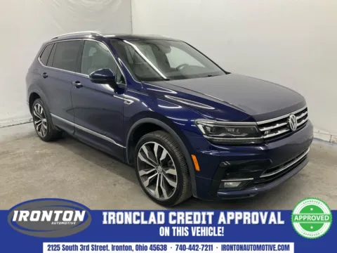 Blue 2021 Volkswagen Tiguan 2.0T SEL Premium R-Line for sale in Ironton, OH