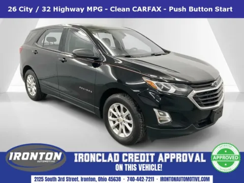 Black 2018 Chevrolet Equinox LS for sale in Ironton, OH