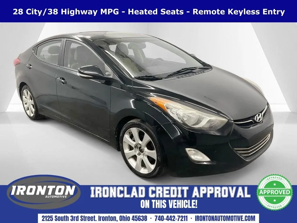 Black 2012 Hyundai Elantra Limited for sale in Ironton, OH