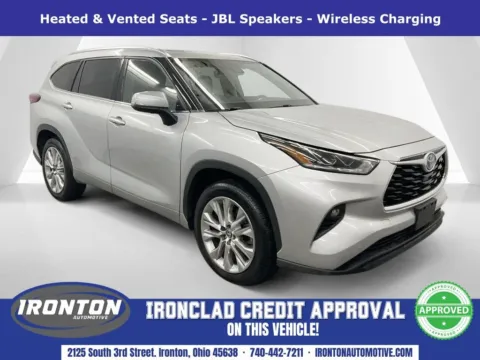 Silver 2023 Toyota Highlander Hybrid Limited for sale in Ironton, OH