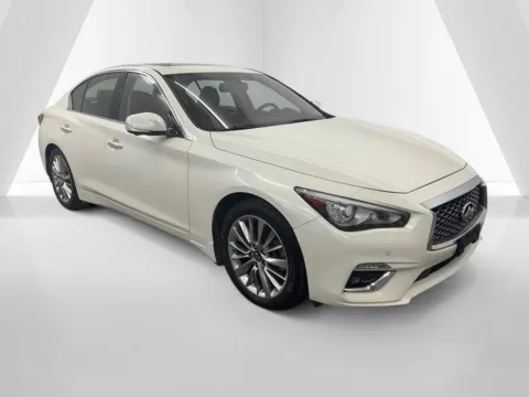 White 2021 INFINITI Q50 3.0t LUXE for sale in Ironton, OH