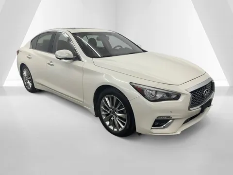 White 2021 INFINITI Q50 3.0t LUXE for sale in Ironton, OH