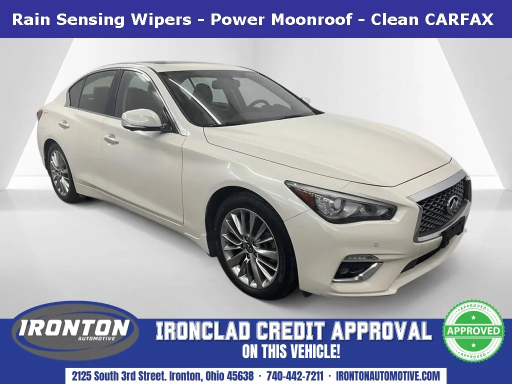 White 2021 INFINITI Q50 3.0t LUXE for sale in Ironton, OH