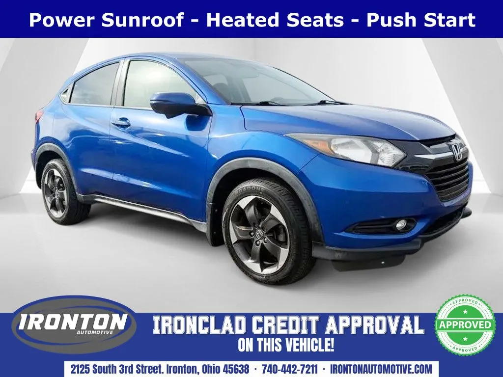 Blue 2018 Honda HR-V EX for sale in Ironton, OH