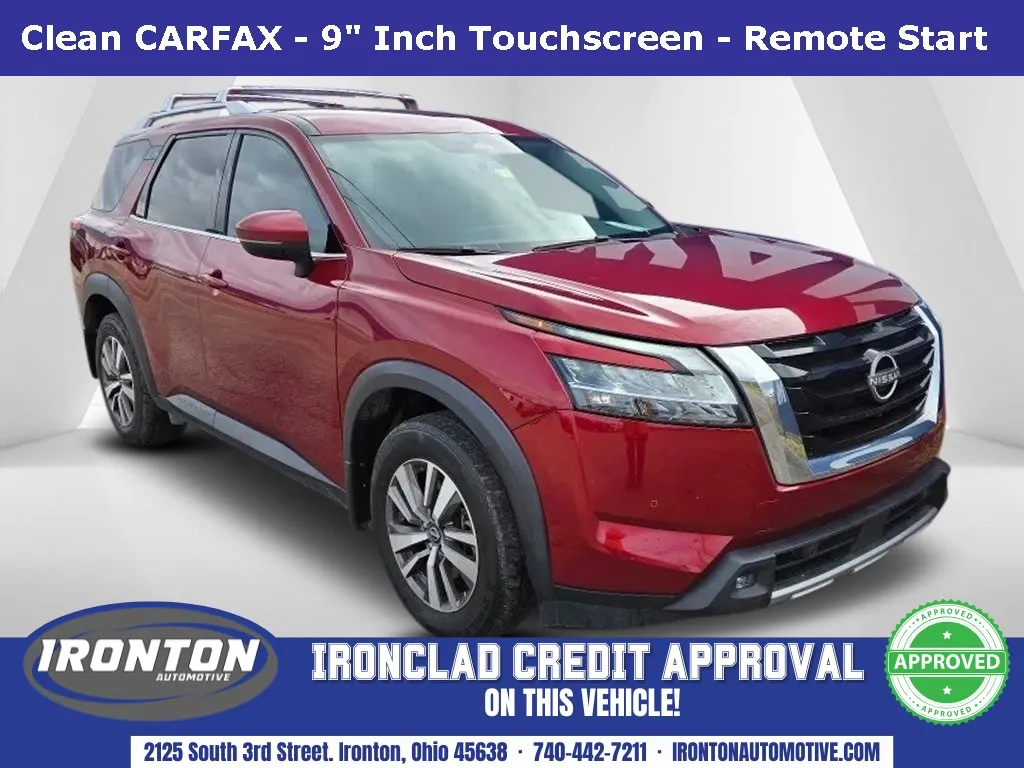 Red 2022 Nissan Pathfinder SL for sale in Ironton, OH