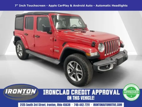 Red 2021 Jeep Wrangler Unlimited Sahara for sale in Ironton, OH