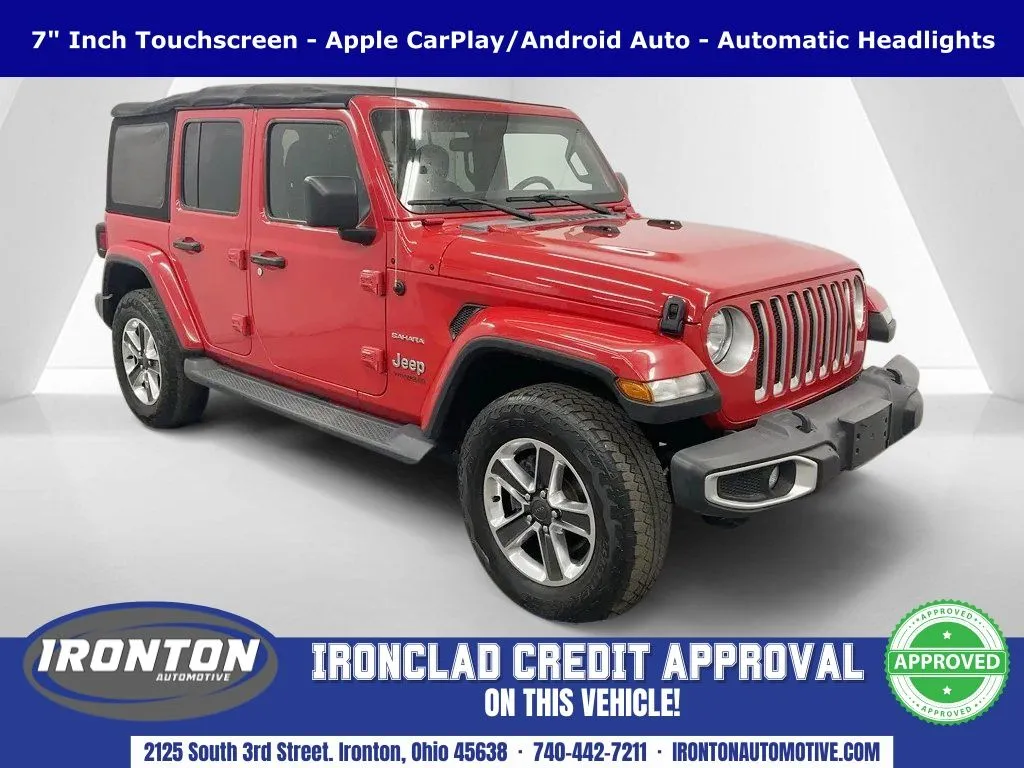 Red 2021 Jeep Wrangler Unlimited Sahara for sale in Ironton, OH