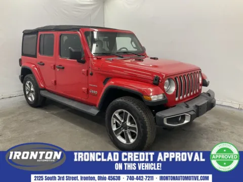 Red 2021 Jeep Wrangler Unlimited Sahara for sale in Ironton, OH