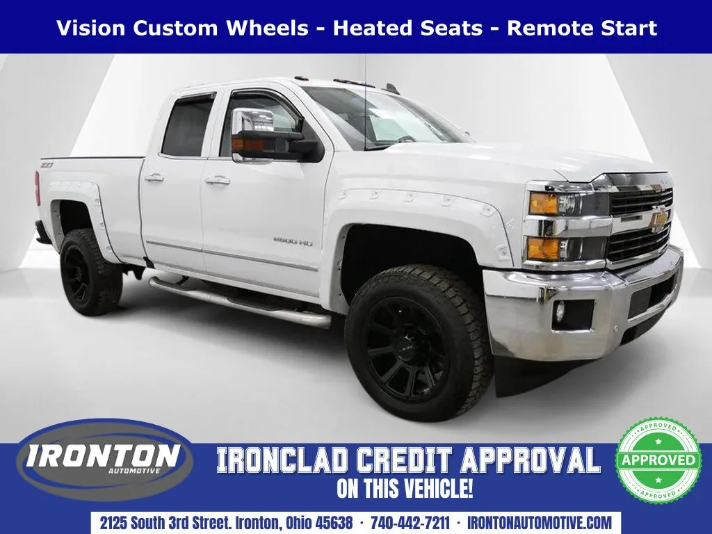 White 2017 Chevrolet Silverado 2500HD LTZ for sale in Ironton, OH