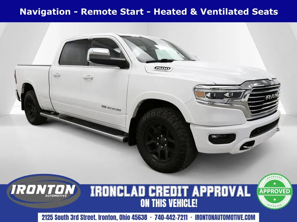 White 2022 Ram 1500 Laramie Longhorn for sale in Ironton, OH