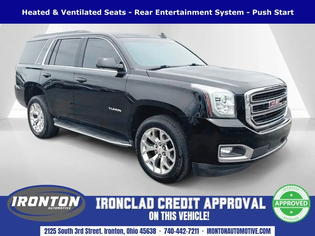 Black 2015 GMC Yukon SLT for sale in Ironton, OH