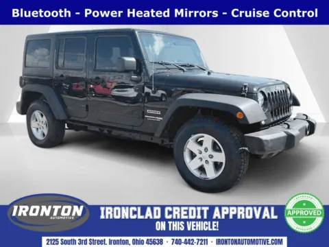 Black 2018 Jeep Wrangler JK Unlimited Sport for sale in Ironton, OH