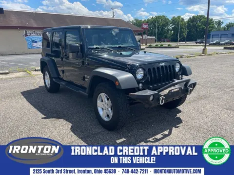 Black 2016 Jeep Wrangler Unlimited Sport for sale in Ironton, OH
