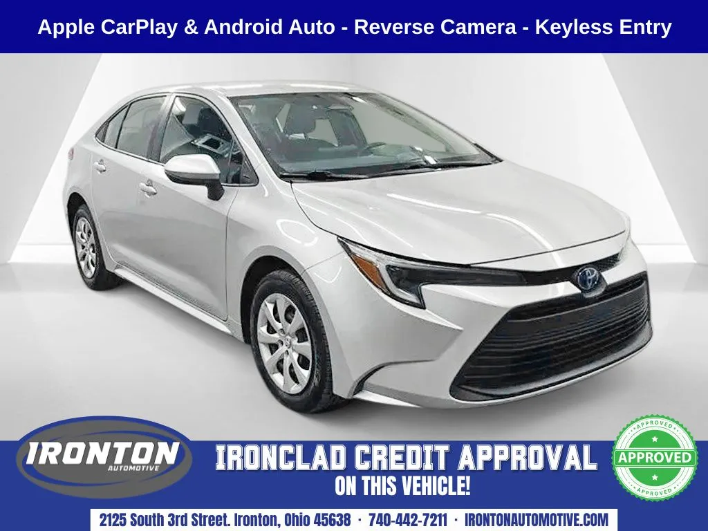Silver 2024 Toyota Corolla Hybrid LE for sale in Ironton, OH