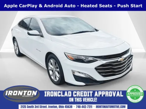 White 2020 Chevrolet Malibu LT for sale in Ironton, OH