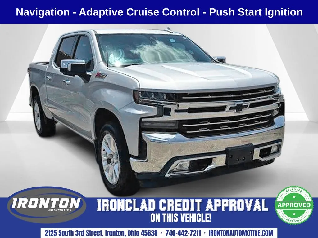 Silver 2020 Chevrolet Silverado 1500 LTZ for sale in Ironton, OH