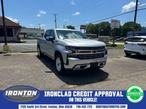 Silver 2020 Chevrolet Silverado 1500 LTZ for sale in Ironton, OH