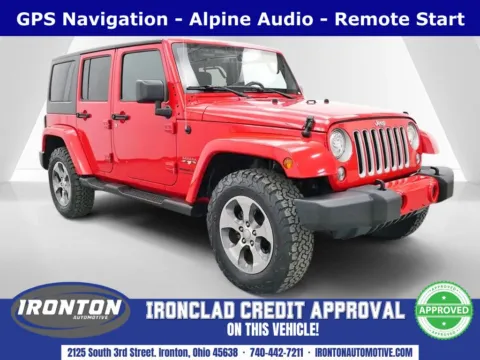 Red 2018 Jeep Wrangler JK Unlimited Sahara for sale in Ironton, OH
