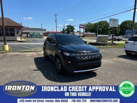 Black 2022 Jeep Compass Limited for sale in Ironton, OH