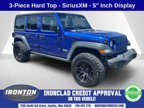 Blue 2018 Jeep Wrangler Unlimited Sport for sale in Ironton, OH