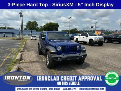 Blue 2018 Jeep Wrangler Unlimited Sport for sale in Ironton, OH