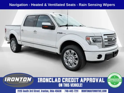 White 2013 Ford F-150 Platinum for sale in Ironton, OH