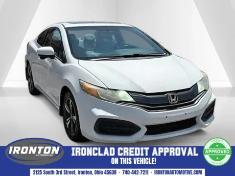 White 2015 Honda Civic EX for sale in Ironton, OH