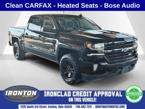 Black 2018 Chevrolet Silverado 1500 LTZ for sale in Ironton, OH