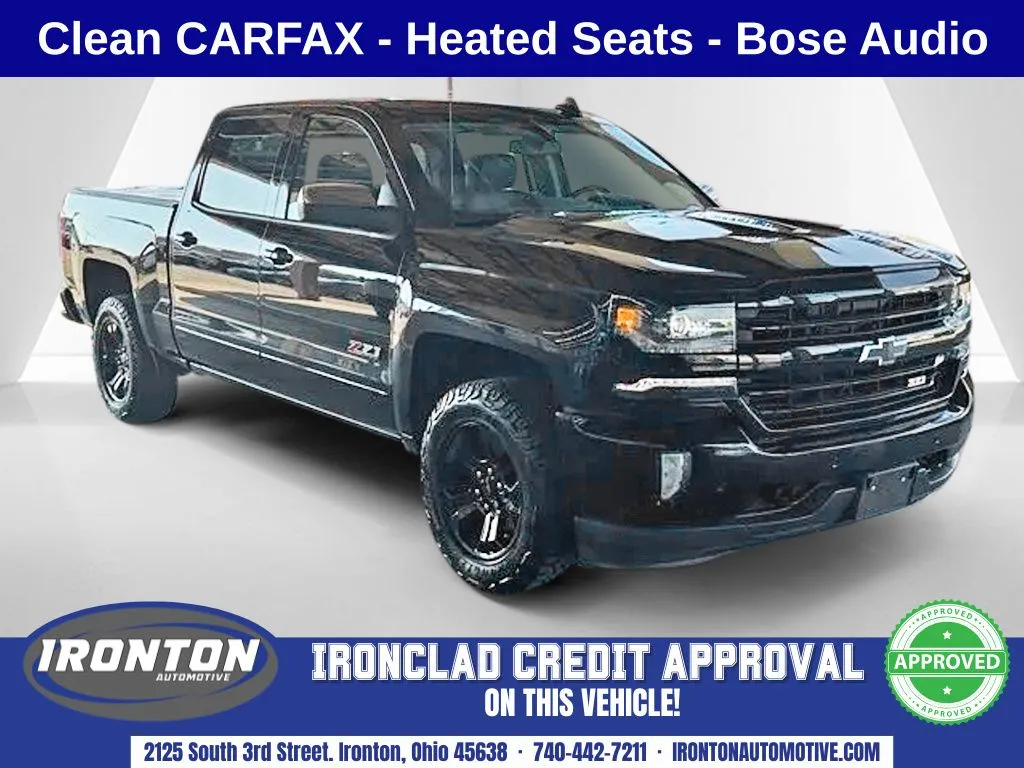 Black 2018 Chevrolet Silverado 1500 LTZ for sale in Ironton, OH