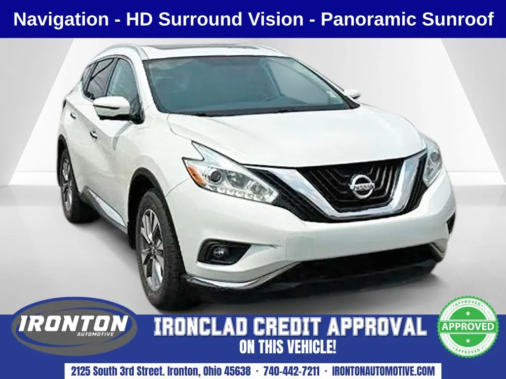 White 2017 Nissan Murano SL for sale in Ironton, OH