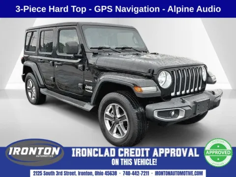 Black 2018 Jeep Wrangler Unlimited Sahara for sale in Ironton, OH