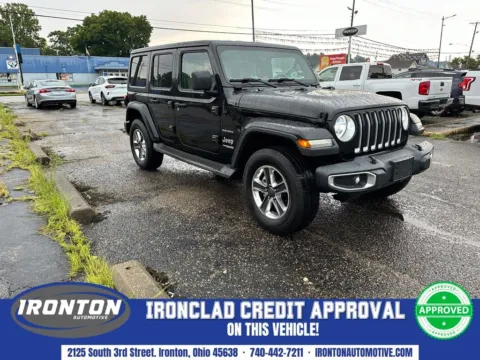 Black 2018 Jeep Wrangler Unlimited Sahara for sale in Ironton, OH